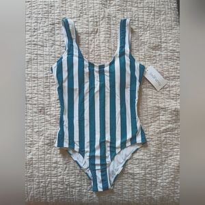 NWT Striped One Piece Swimsuit